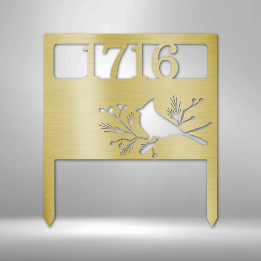 Bird Yard Address Stake - Steel Sign - Throttle Society